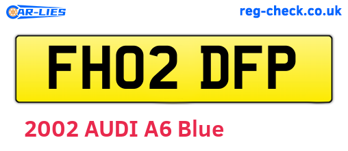 FH02DFP are the vehicle registration plates.