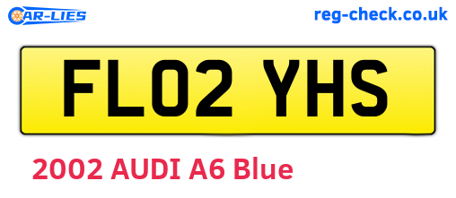 FL02YHS are the vehicle registration plates.