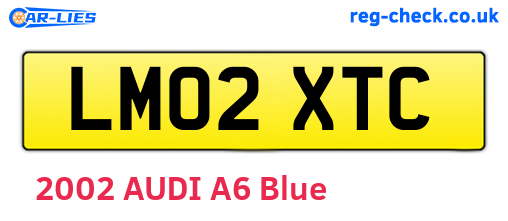 LM02XTC are the vehicle registration plates.