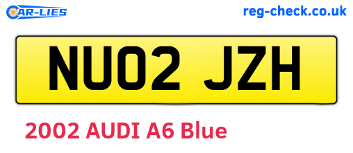 NU02JZH are the vehicle registration plates.