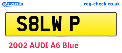 S8LWP are the vehicle registration plates.