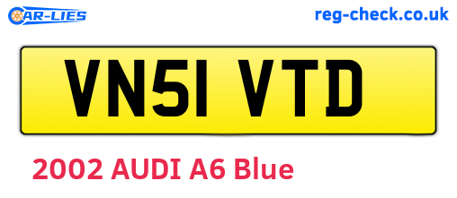 VN51VTD are the vehicle registration plates.