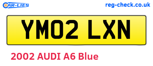YM02LXN are the vehicle registration plates.