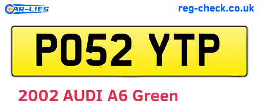 PO52YTP are the vehicle registration plates.