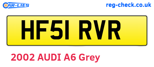 HF51RVR are the vehicle registration plates.