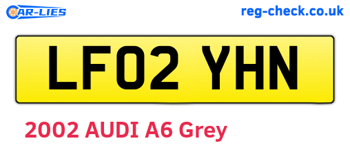 LF02YHN are the vehicle registration plates.