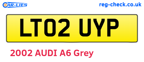 LT02UYP are the vehicle registration plates.