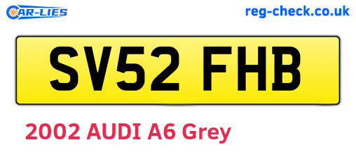 SV52FHB are the vehicle registration plates.