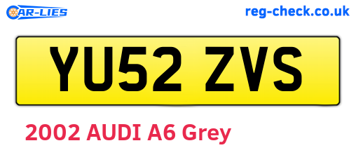 YU52ZVS are the vehicle registration plates.