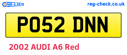 PO52DNN are the vehicle registration plates.