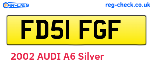 FD51FGF are the vehicle registration plates.