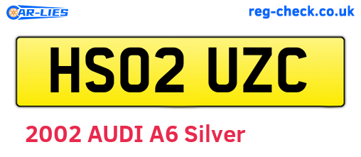 HS02UZC are the vehicle registration plates.