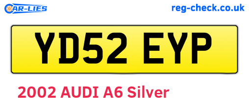YD52EYP are the vehicle registration plates.