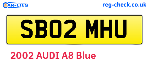 SB02MHU are the vehicle registration plates.