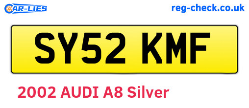 SY52KMF are the vehicle registration plates.