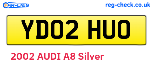 YD02HUO are the vehicle registration plates.