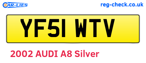 YF51WTV are the vehicle registration plates.