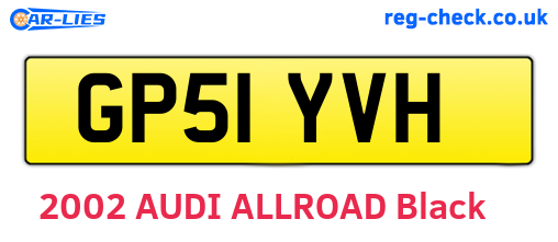 GP51YVH are the vehicle registration plates.