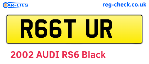 R66TUR are the vehicle registration plates.