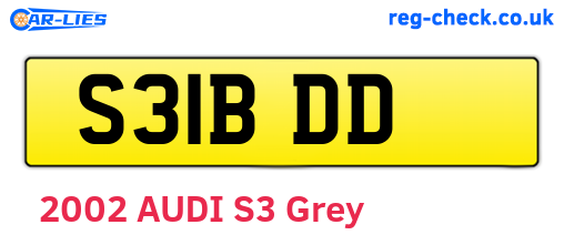 S31BDD are the vehicle registration plates.