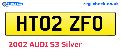 HT02ZFO are the vehicle registration plates.