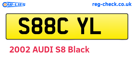 S88CYL are the vehicle registration plates.
