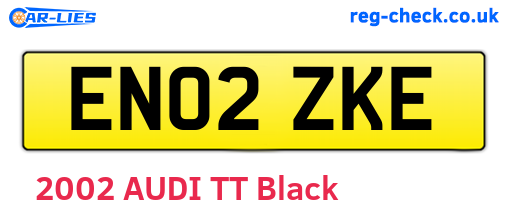EN02ZKE are the vehicle registration plates.