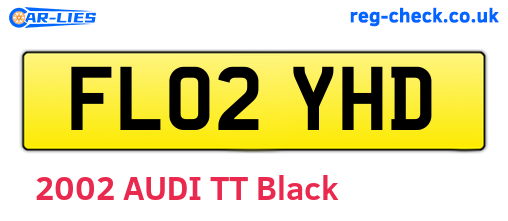 FL02YHD are the vehicle registration plates.