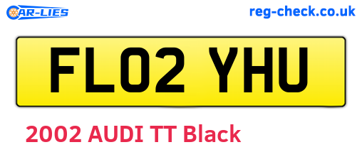 FL02YHU are the vehicle registration plates.