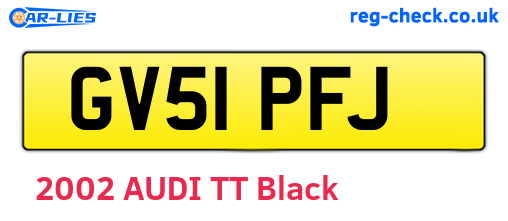 GV51PFJ are the vehicle registration plates.