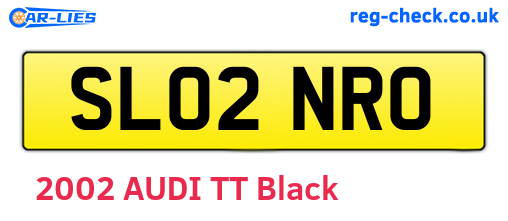 SL02NRO are the vehicle registration plates.