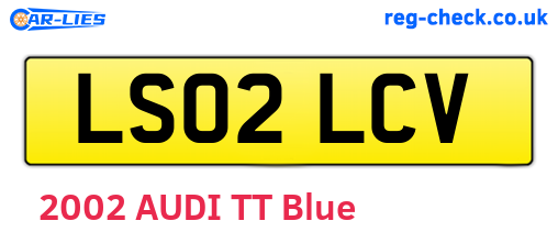 LS02LCV are the vehicle registration plates.