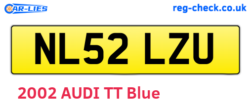NL52LZU are the vehicle registration plates.