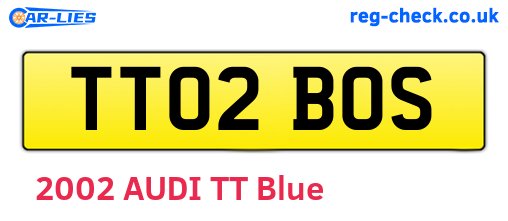 TT02BOS are the vehicle registration plates.