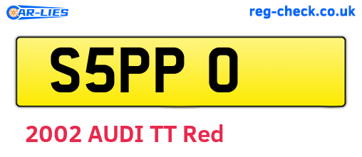 S5PPO are the vehicle registration plates.