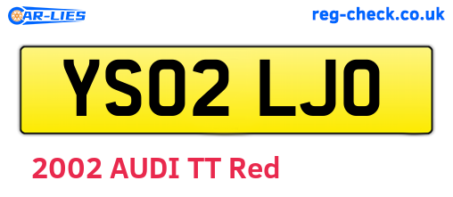 YS02LJO are the vehicle registration plates.