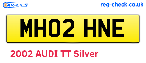 MH02HNE are the vehicle registration plates.