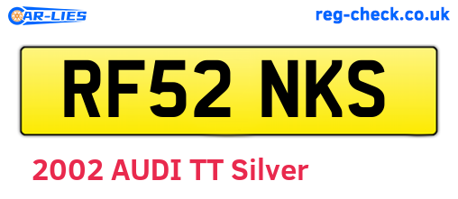 RF52NKS are the vehicle registration plates.