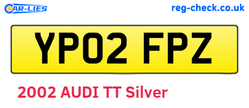 YP02FPZ are the vehicle registration plates.