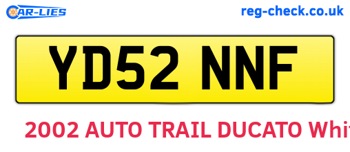 YD52NNF are the vehicle registration plates.
