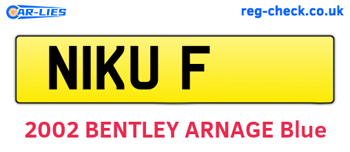 N1KUF are the vehicle registration plates.