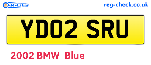 YD02SRU are the vehicle registration plates.