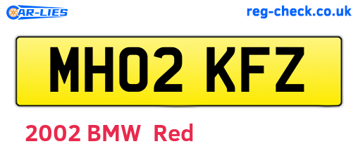 MH02KFZ are the vehicle registration plates.