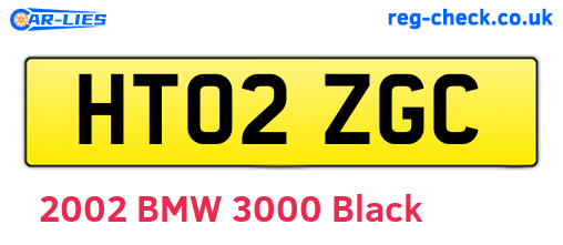 HT02ZGC are the vehicle registration plates.