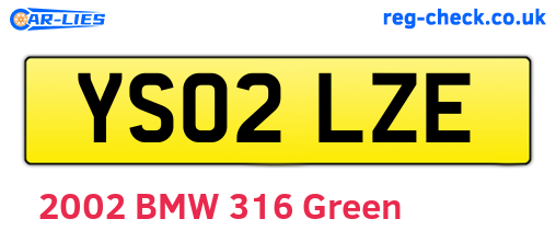 YS02LZE are the vehicle registration plates.