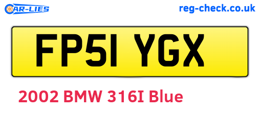 FP51YGX are the vehicle registration plates.
