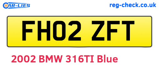 FH02ZFT are the vehicle registration plates.