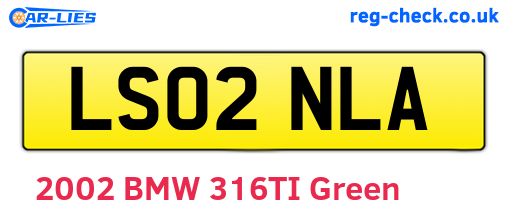 LS02NLA are the vehicle registration plates.