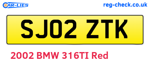 SJ02ZTK are the vehicle registration plates.