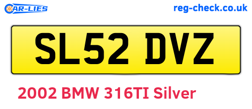SL52DVZ are the vehicle registration plates.